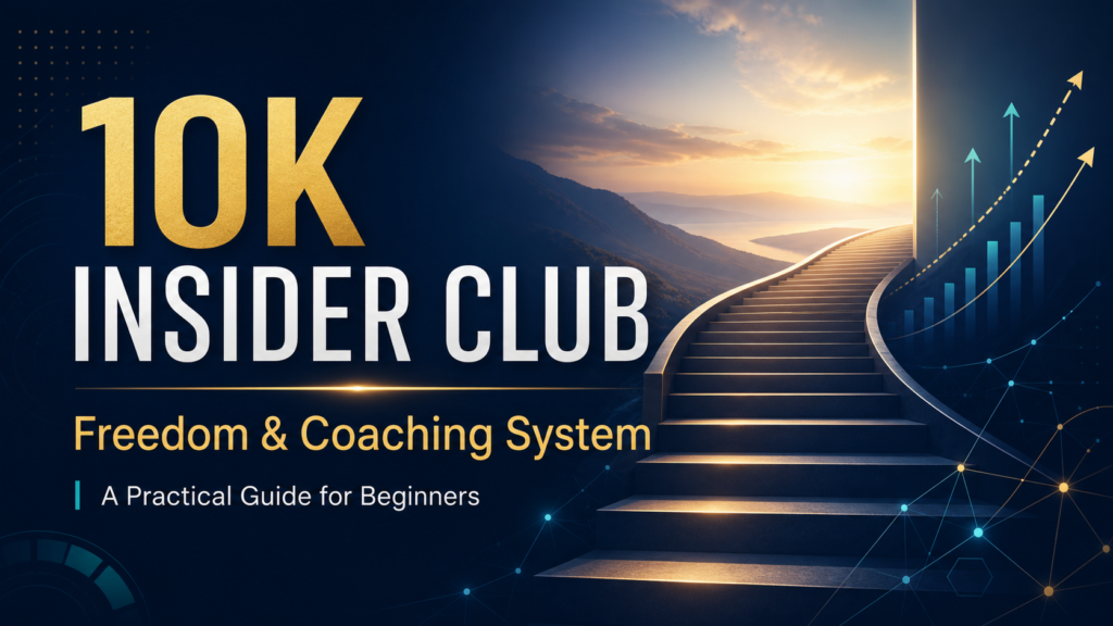 10K INSIDER CLUB Freedom & Coaching System: A Practical Guide for Beginners