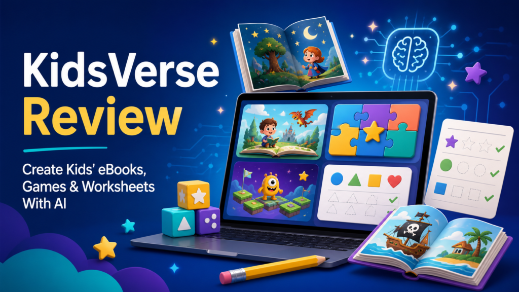 KidsVerse Review: Build Kids’ eBooks, Games, Worksheets and More With AI