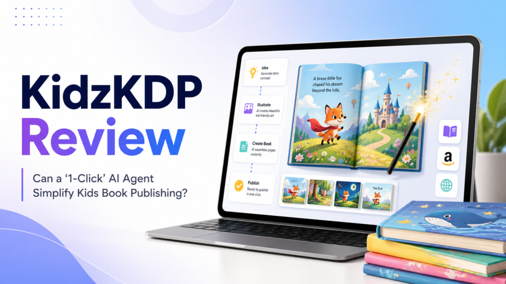 KidzKDP Review: Can This “1-Click” Kids Book AI Agent Simplify Publishing?
