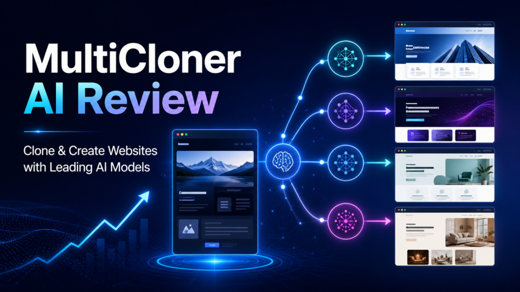 MultiCloner AI Review: Harnesses The Power Of Top Performing & Trending AI Models to Let You Clone & Create Any Websites