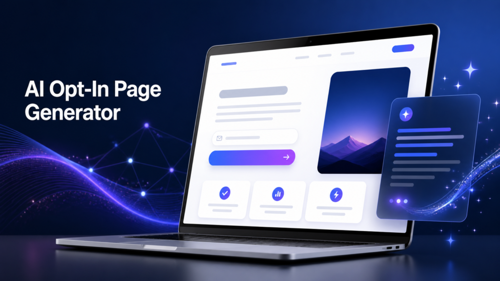 My AI Opt-In Page Generator: It Makes The Lead-Capture Page And The Copy For You