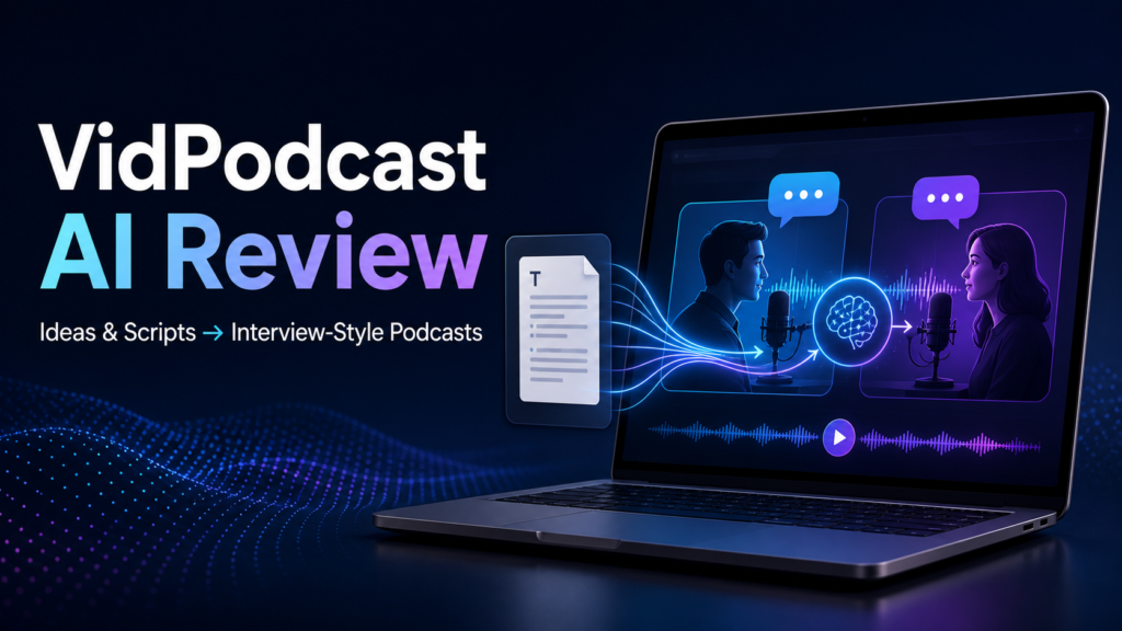 VidPodcast AI Review: Turn Ideas and Scripts Into Interview-Style Podcasts