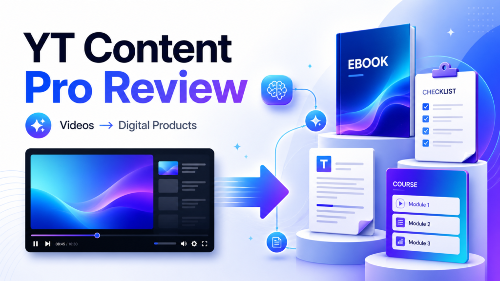 YT Content Pro Review: Turn YouTube Videos Into Digital Products in Minutes