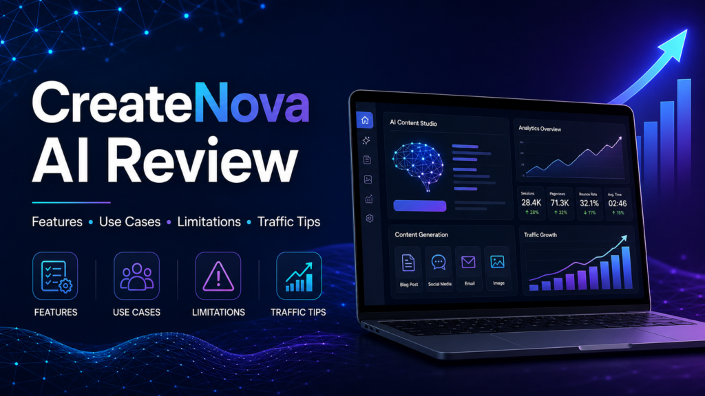 CreateNova AI Review: Features, Use Cases, Limitations, and Traffic Promotion Tips