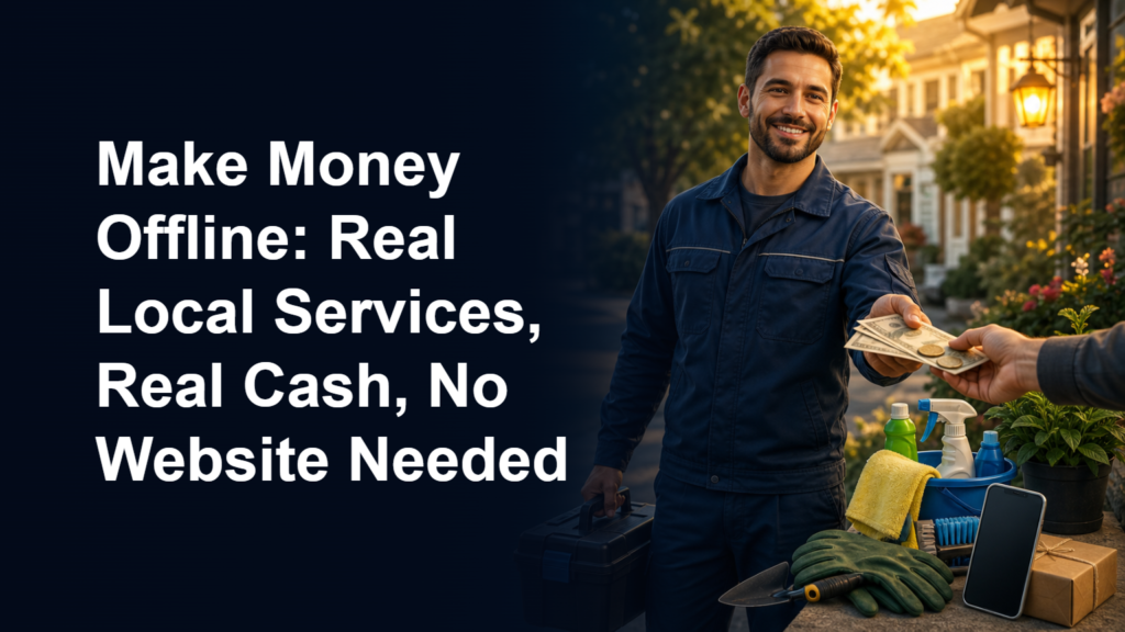Make Money Offline: Real Local Services, Real Cash, No Website Needed