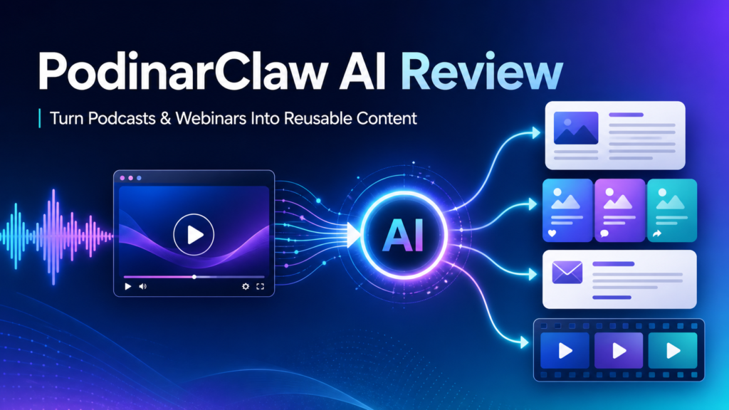 PodinarClaw AI Review: Turns Podcasts & Webinars Into Reusable Content